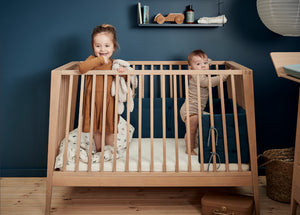 Leander - Linea Baby Crib / Cot Bed - Solid Beech