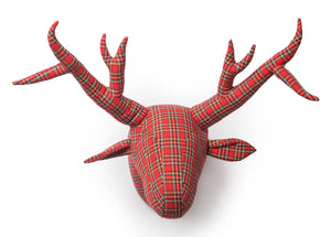 Tartan Reindeer Head - William