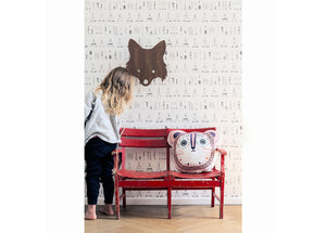 Fox Lamp - Oak Veneer