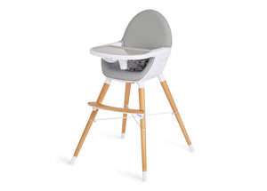 Koo-di High Chair - White/Beech