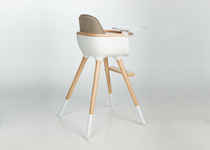 Micuna - Ovo One High Chair - White/Beech