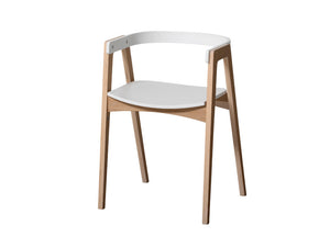 Oliver Furniture - Wood Collection - Desk & Arm Chair - 66cm - White/Oak