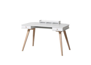 Oliver Furniture - Wood Collection - Desk & Arm Chair - 72.6 cm - White/Oak