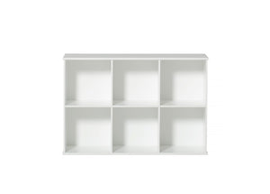 Oliver Furniture - Wood Collection - Shelving Unit Horizontal 5x2 with Base - White