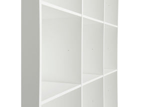 Oliver Furniture - Wood Collection - Shelving Vertical Unit 3x5 with Base - White
