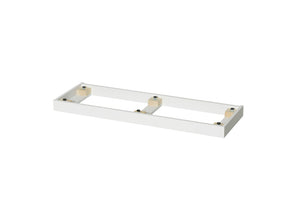 Oliver Furniture - Wood Collection - Shelving Unit Horizontal 3x1 with Base - White