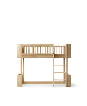 Oliver Furniture Wood MINI+ Low Loft Bed  OAK