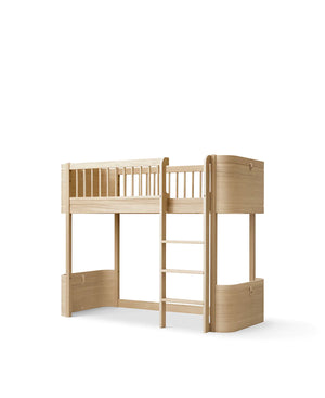 Oliver Furniture Wood MINI+ Low Loft Bed  OAK