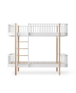 Oliver Furniture - Wood Collection - Bunk Bed 90x200cm - White/Oak