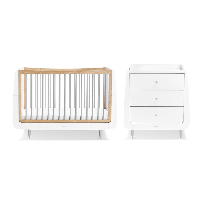 SnuzKot Skandi 2 Piece Nursery Furniture Set  - Grey