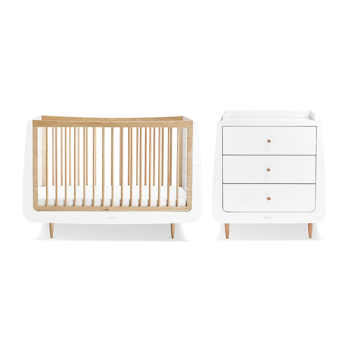 SnuzKot Skandi 2 Piece Nursery Furniture Set - Natural