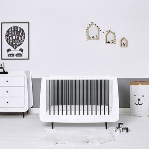 SnuzKot Skandi 2 Piece Nursery Furniture Set - Mono