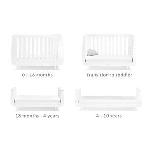 SnuzKot Mode Cot Bed – White