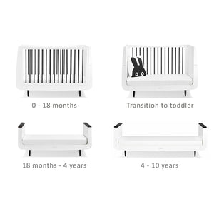 SnuzKot Skandi 2 Piece Nursery Furniture Set - Mono
