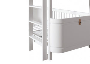 Oliver Furniture - Wood Collection - Mini+ Low Bunk Bed - 68x162cm - White