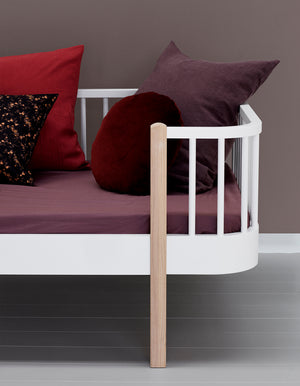 Oliver Furniture - Wood Collection - Junior Day Bed - 90x160cm - White/Oak