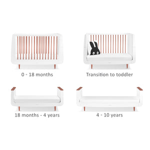 SnuzKot Skandi 2 Piece Nursery Furniture Set - Rose Gold