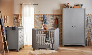Leander - Classic Chest Of Drawers / Dresser - Grey