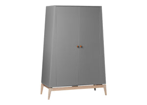 Leander - Luna Wardrobe - Grey / Oak (Large)