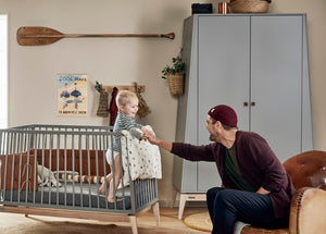 Leander - Luna Wardrobe - Grey / Oak (Large)