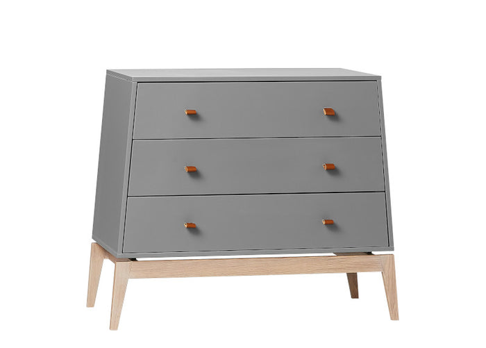Leander - Luna Chest Of Drawers / Dresser - Grey/Oak