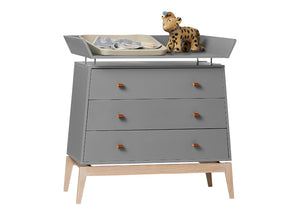 Leander Luna Chest Of Drawers Dresser Grey/Oak – Mini