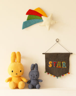 Miffy Corduroy Plush - Grey 33cm