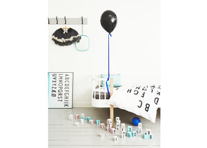 Baby Bedding Turquoise - Vintage ABC