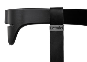 Leander - Safety bar, Black - Strap: black (for high chair)
