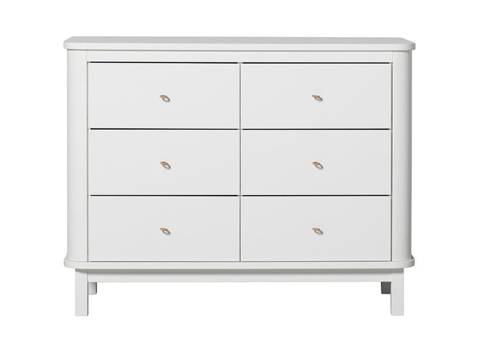 Oliver Furniture - Wood Collection - Dresser 6 Drawer - White