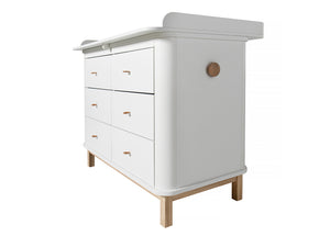 Oliver Furniture - Wood Collection - Dresser 6 Drawers - White/Oak