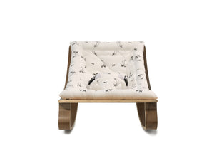 Charlie Crane - LEVO Baby Rocker - Walnut - Rose in April Fawn