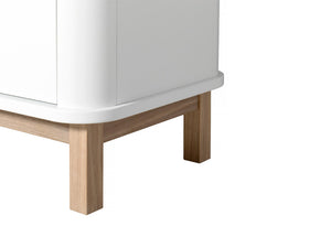 Oliver Furniture - Wood Collection - Multi Cupboard 3 door - White/Oak