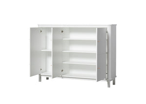Oliver Furniture - Wood Collection - Multi Cupboard 3 Door - White