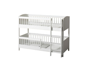 Oliver Furniture - Seaside Collection - Lille+ Low Bunk Bed - 68x168 cm - White