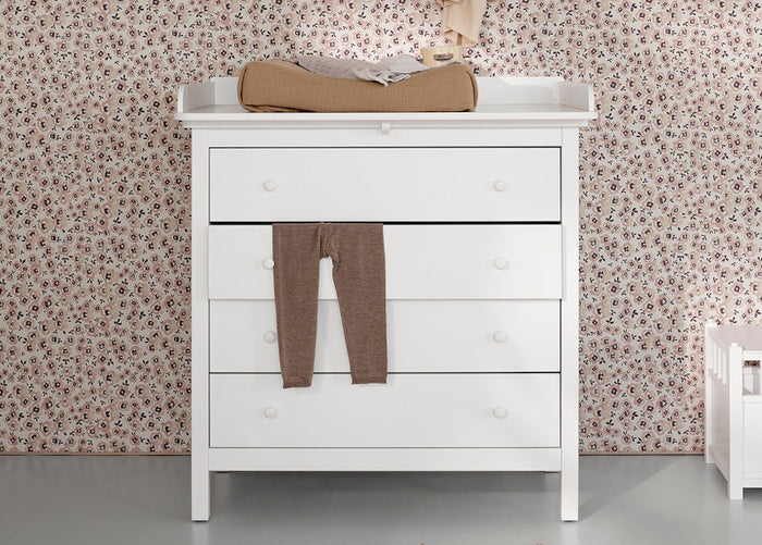 Oliver Furniture - Seaside Collection - Nursery Top for 4 Drawer Dresser - White