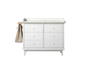 Oliver Furniture - Seaside Collection - Nursery Top for 6 Drawer Dresser - White