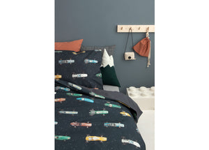 Studio Ditte - Race Car Duvet Cover - Dark - Single