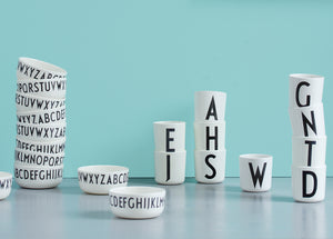 Melamine Cup E - Vintage ABC