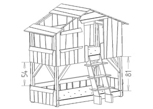 Mathy By Bols - Themed Children's Beds - Treehouse Bunk Bed