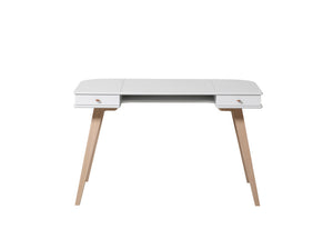 Oliver Furniture - Wood Collection - Desk & Arm Chair - 72.6 cm - White/Oak