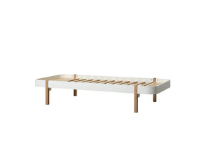 Oliver Furniture - Wood Collection - Day Bed - 90x200cm - White/Oak