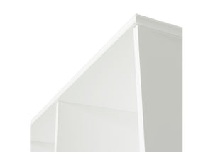 Oliver Furniture - Wood Collection - Shelving Unit Horizontal 5x1 with Base - White