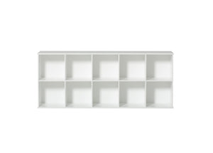 Oliver Furniture - Wood Collection - Shelving Unit Horizontal 5x2 with Support - White