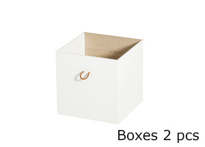 Oliver Furniture - Wood Collection - Shelving Unit Horizontal 3x2 w. Support - White