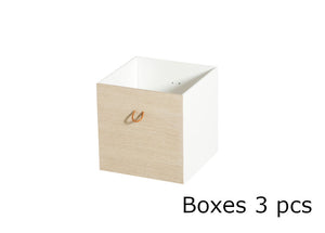 Oliver Furniture - Wood Collection - Shelving Unit Horizontal 3x2 w. Support - White
