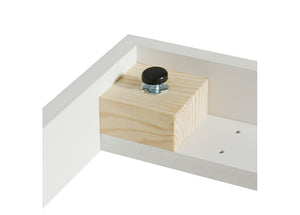 Oliver Furniture - Wood Collection - Shelving Unit Vertical 2x5 with Base - White