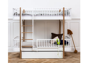Oliver Furniture - Wood Collection - Bunk Bed 90x200cm - White/Oak