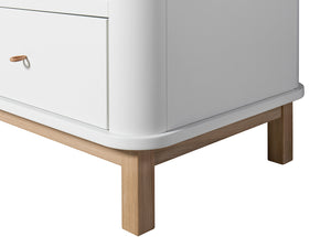 Oliver Furniture - Wood Collection - Wardrobe 2 doors - White/Oak