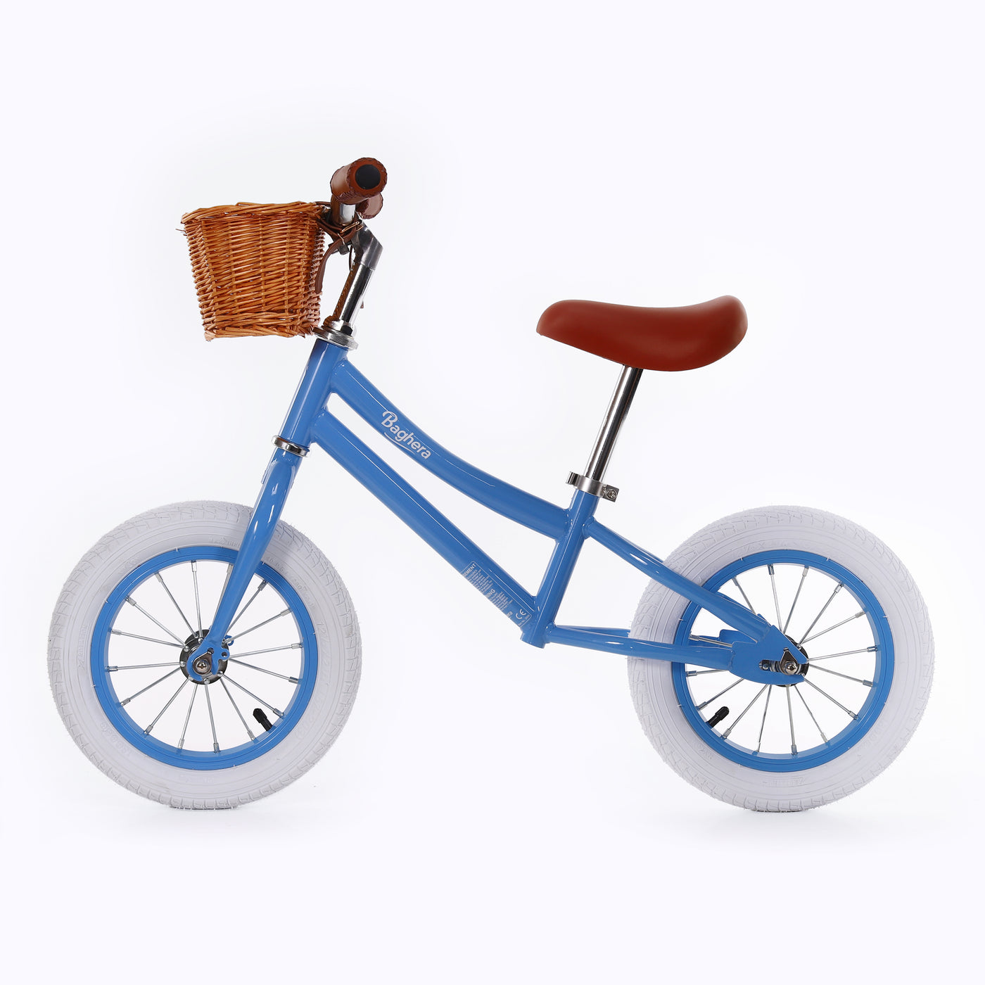 Vintage balance bike with basket deals